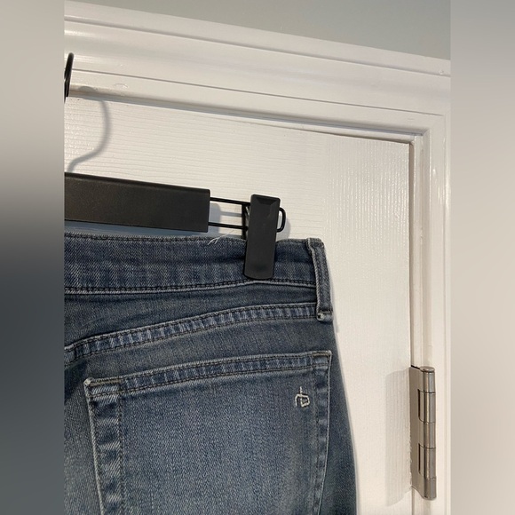 Rag & Bone Size 25 Blue Gray Cotton Stretch Low Rise Straight Leg Denim Jeans - Picture 6 of 11